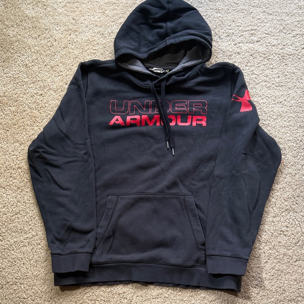 Under Armour | black graphic Hoodie | Large